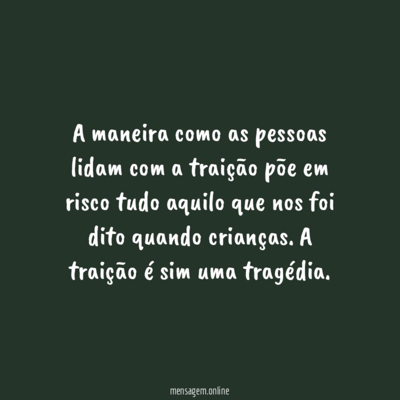 A maneira como as pessoas lidam com a