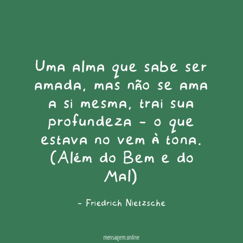 Uma alma que sabe ser amada