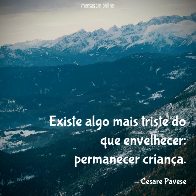 Existe algo mais triste do que envelhecer
