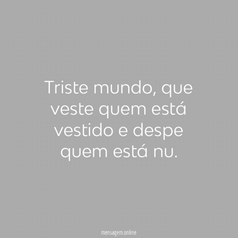 Triste mundo