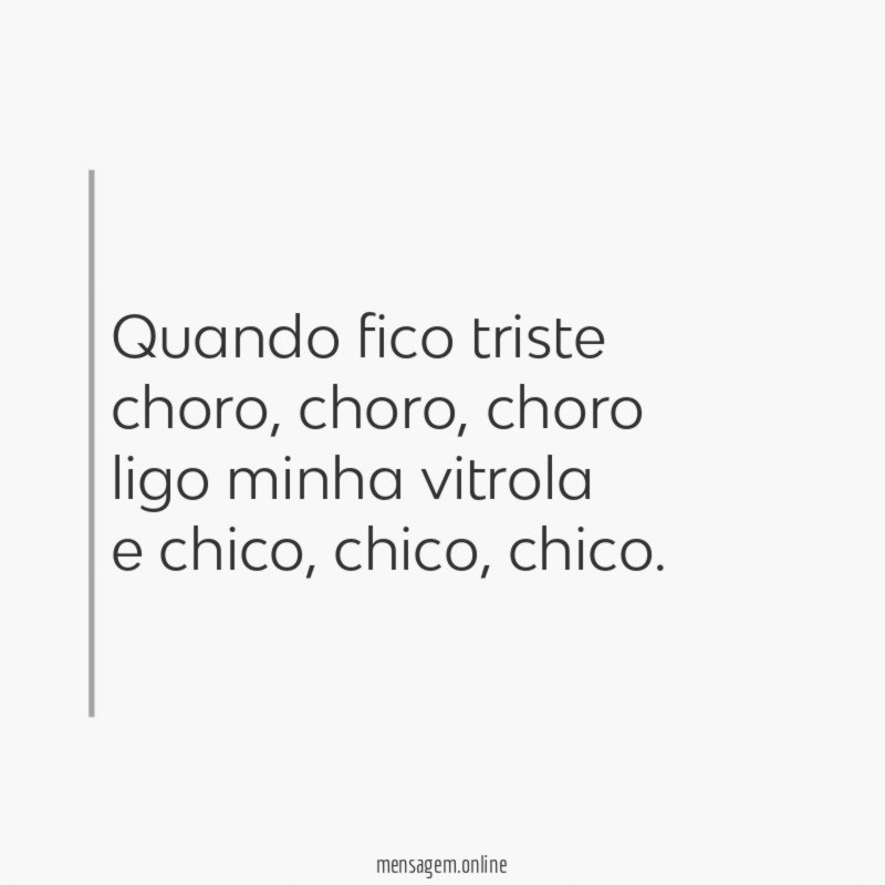 Quando fico triste choro