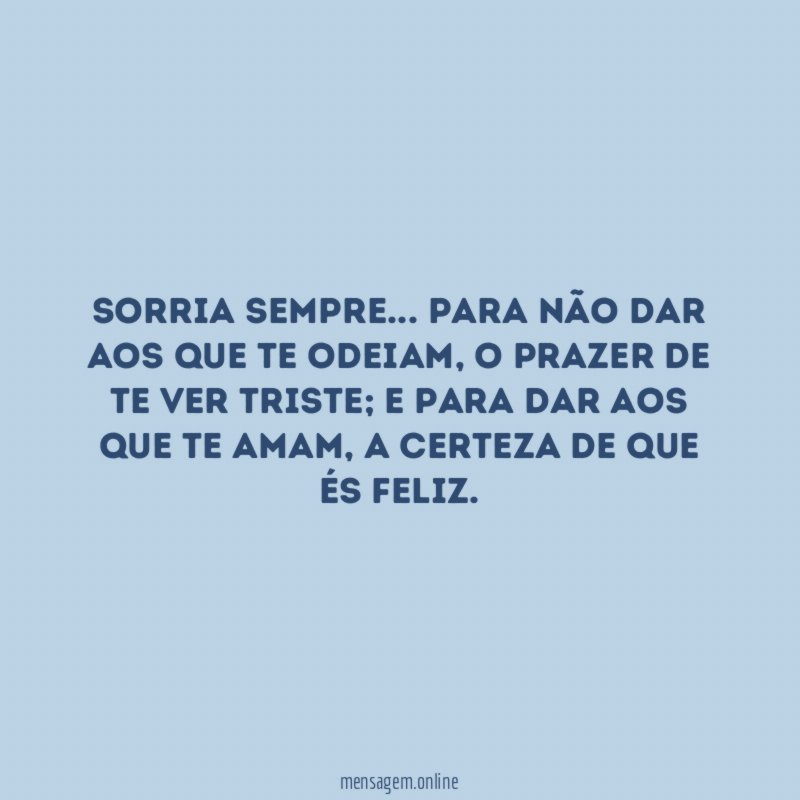 Sorria sempre