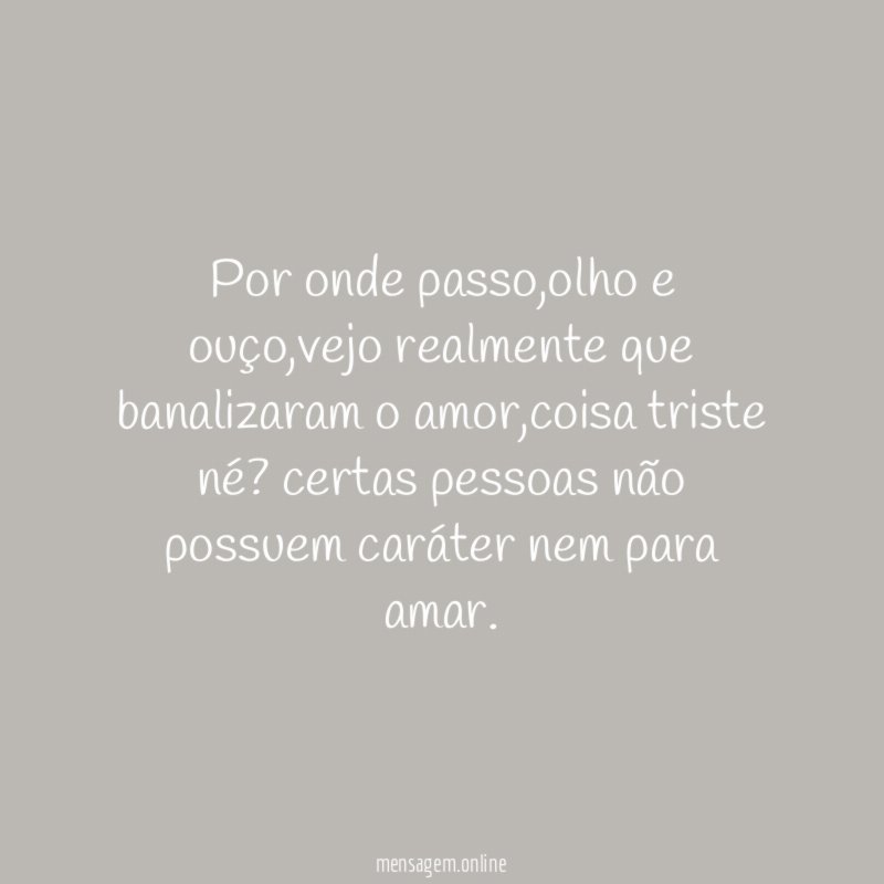 Por onde passo