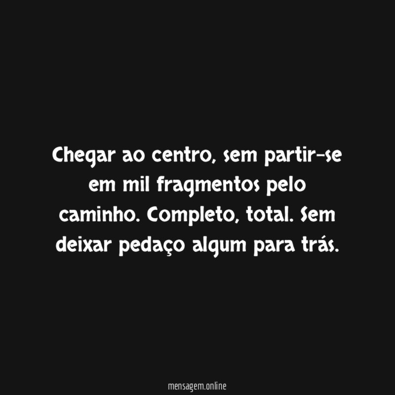 Chegar ao centro