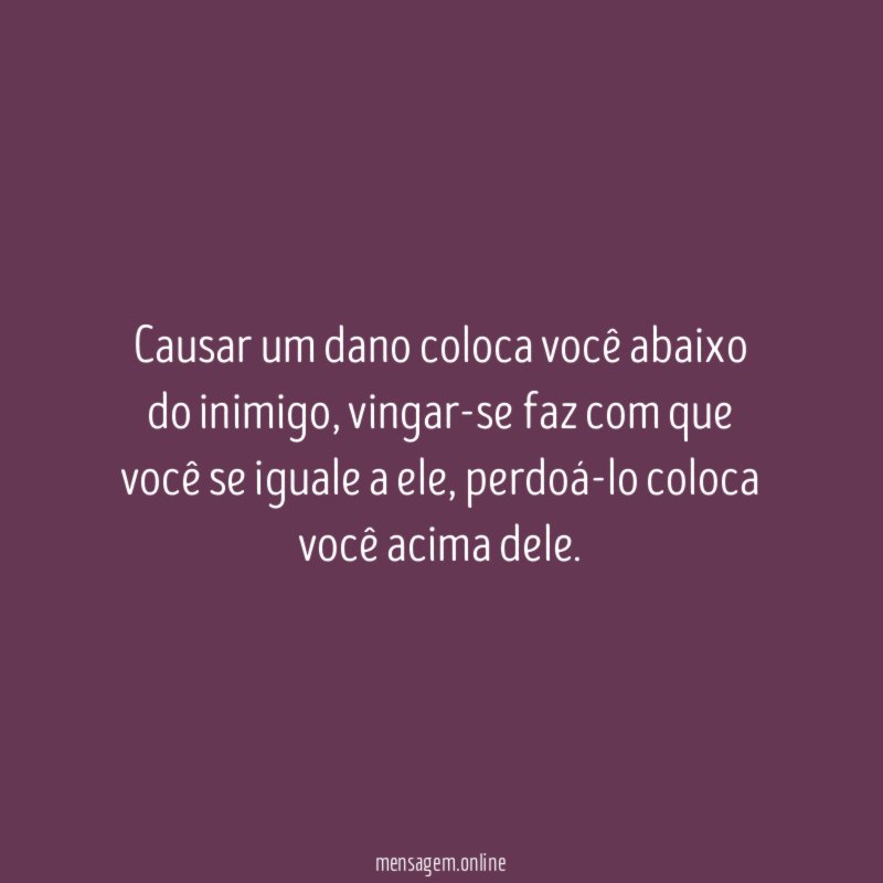 Causar um dano coloca você abaixo do inimigo
