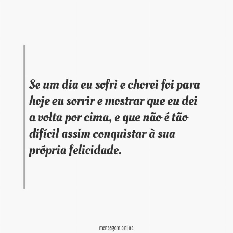 Se um dia eu sofri e chorei foi