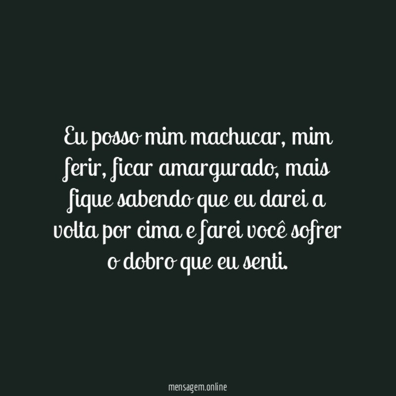 Eu posso mim machucar