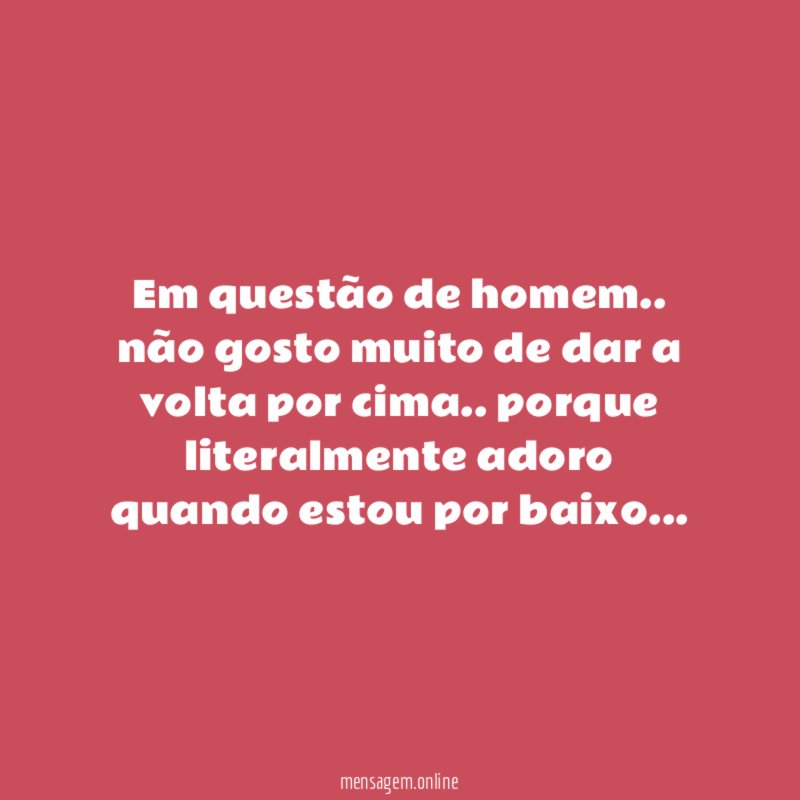 Em questão de homem