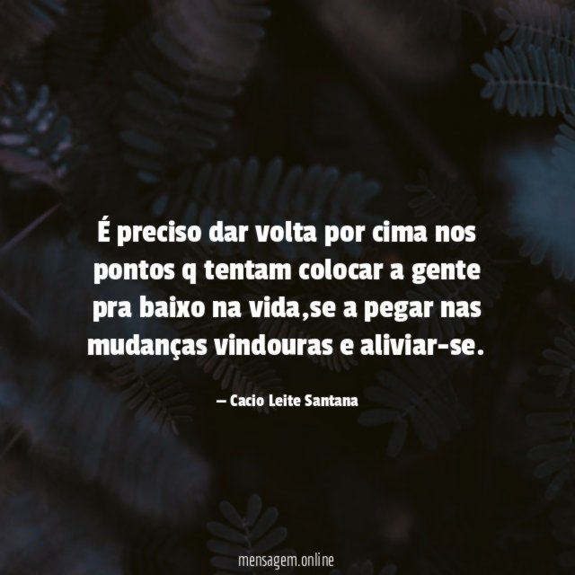 É preciso dar volta por cima nos pontos