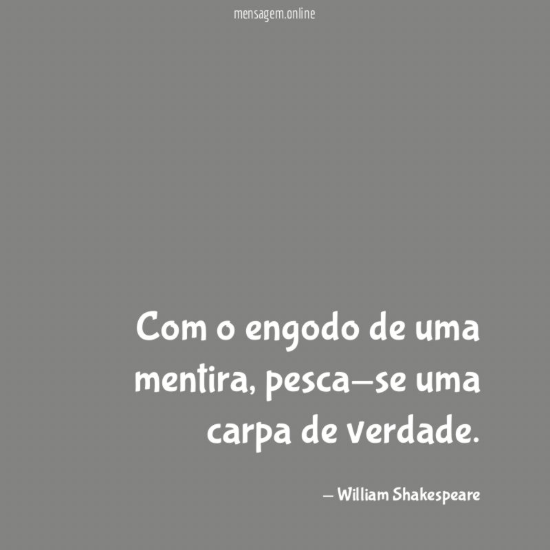 Com o engodo de uma mentira
