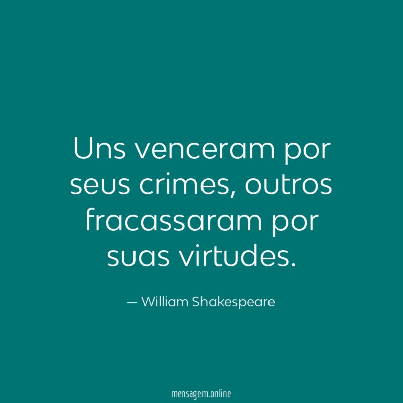 Uns venceram por seus crimes