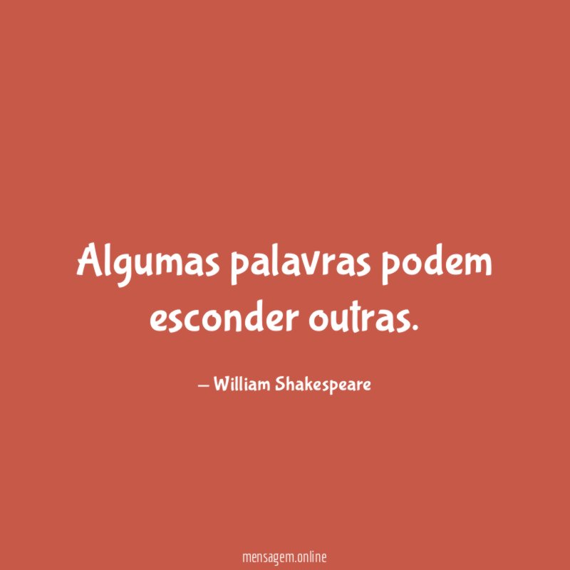 Algumas palavras podem esconder outras