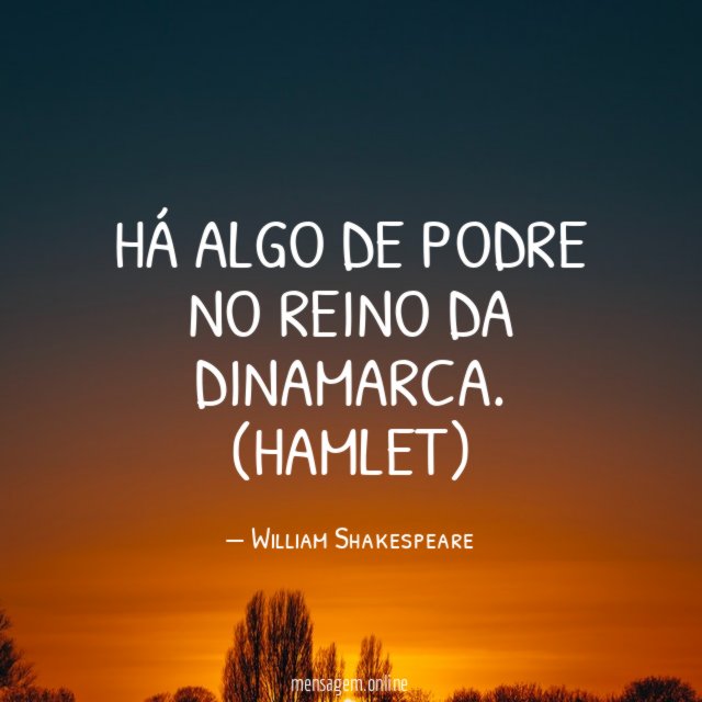 Há algo de podre no reino da dinamarca