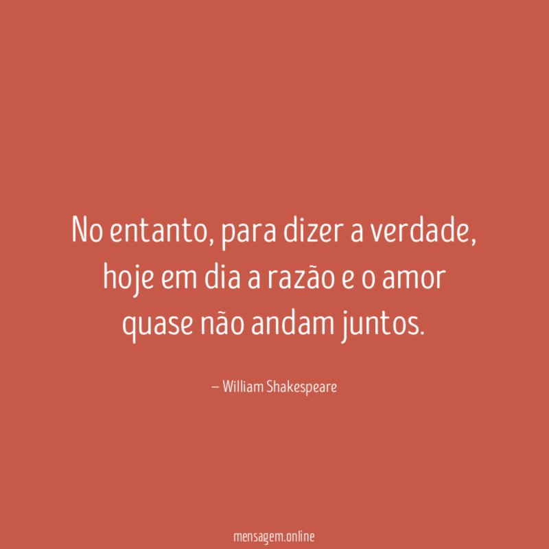 No entanto