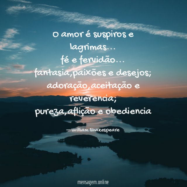 o amor é suspiros e lagrimas