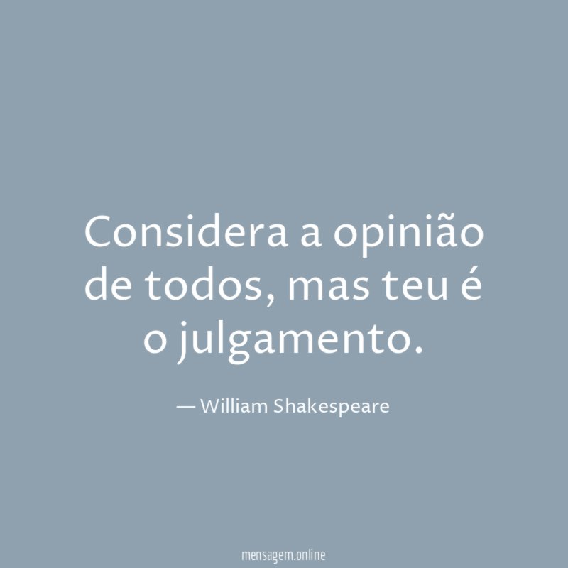 Considera a opinião de todos