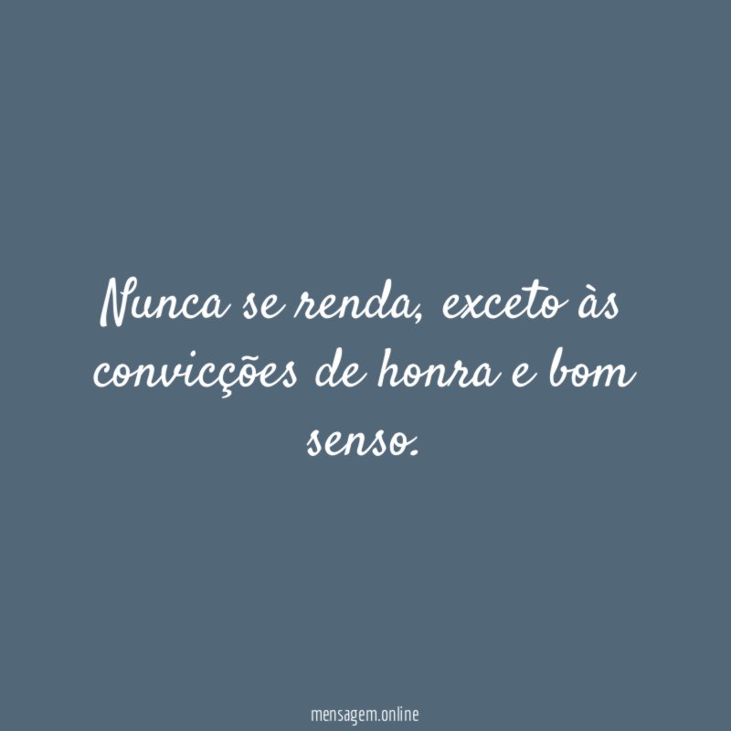 Nunca se renda