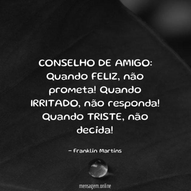 CONSELHO DE AMIGO