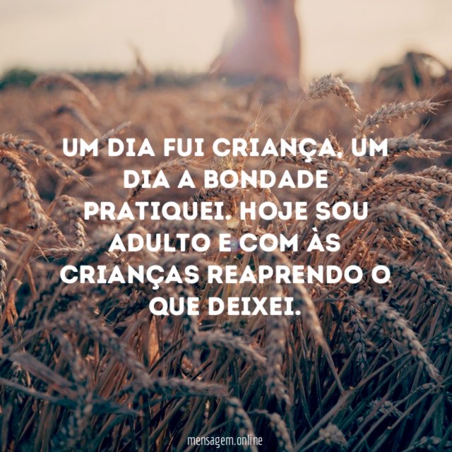 Um dia fui criança
