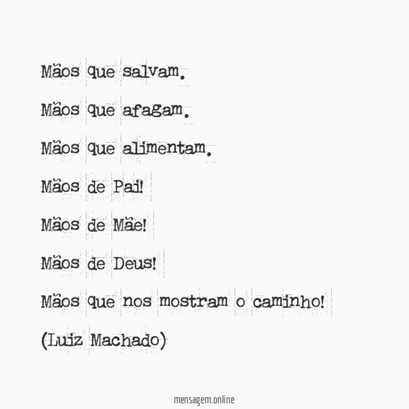 Mãos que salvam