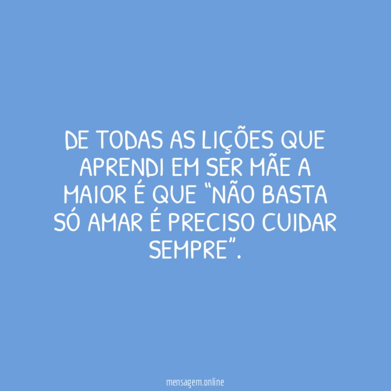 De todas as lições que aprendi em ser