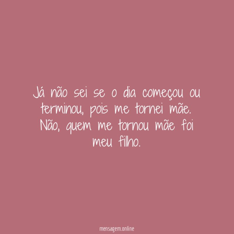 Já não sei se o dia começou ou terminou