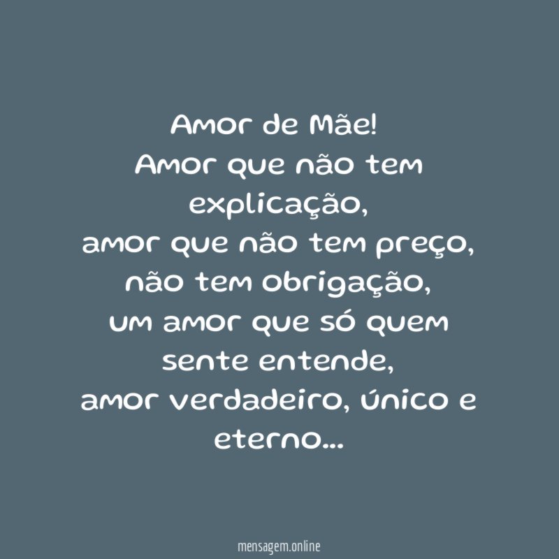 Amor de Mãe!