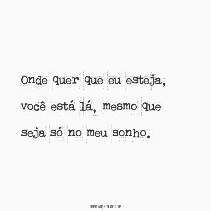 Onde quer que eu esteja