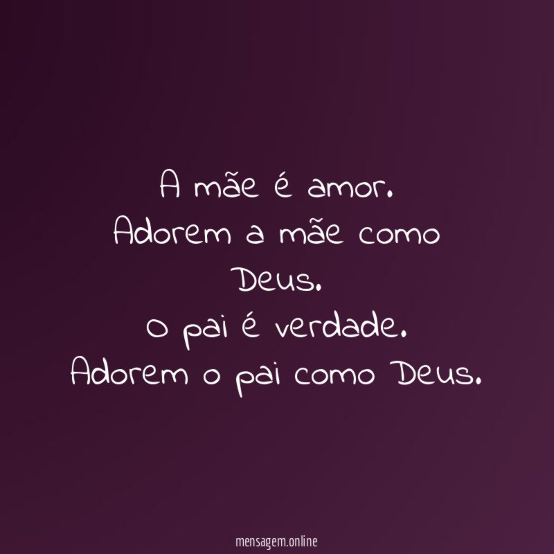 A mãe é amor
