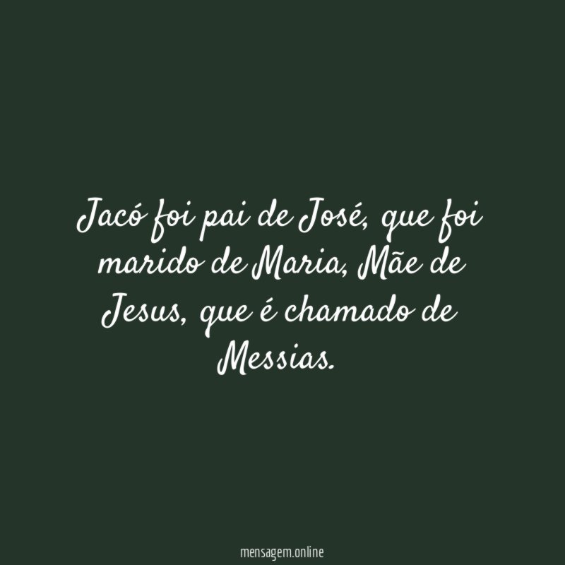 Jacó foi pai de José