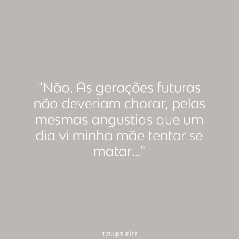 'Não
