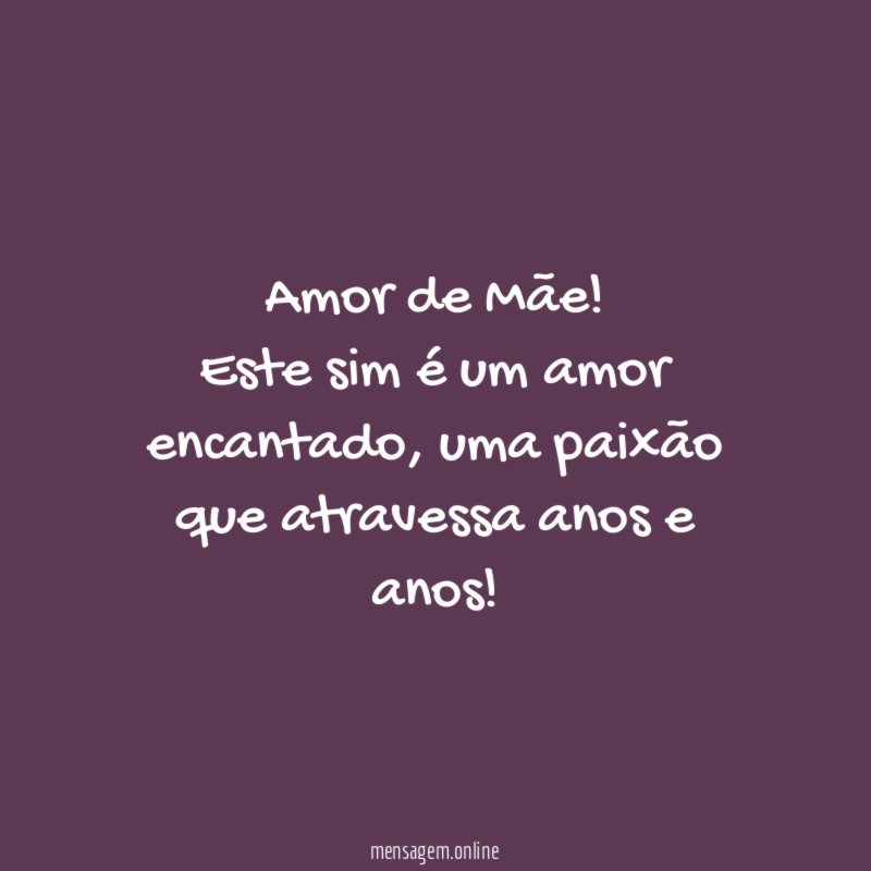 Amor de Mãe