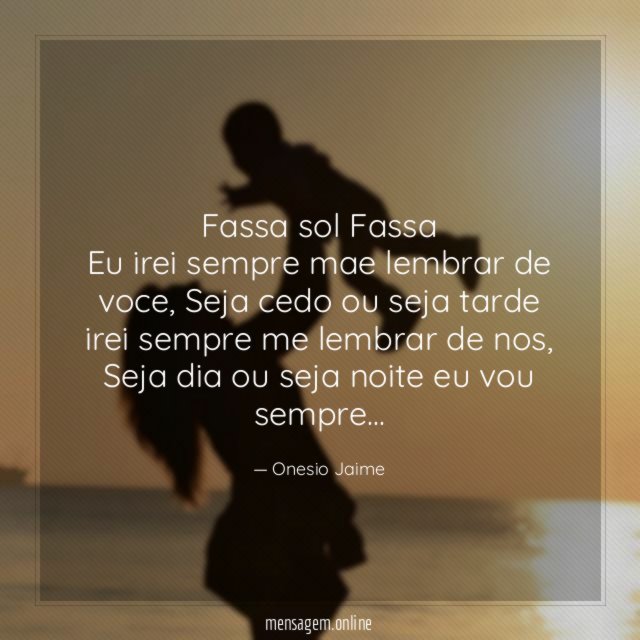 Fassa sol Fassa Eu irei sempre mae lembrar de voce