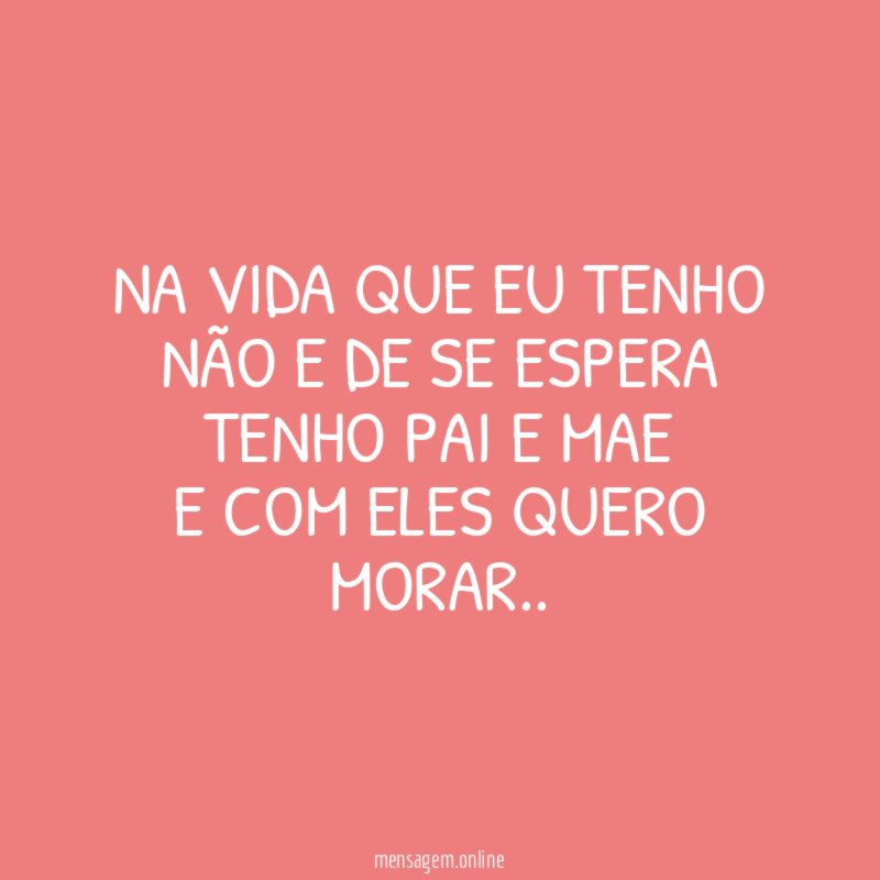 NA VIDA QUE EU TENHO NÃO E DE SE