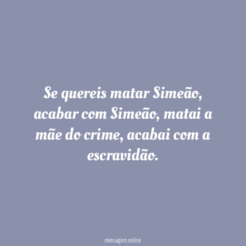 Se quereis matar Simeão