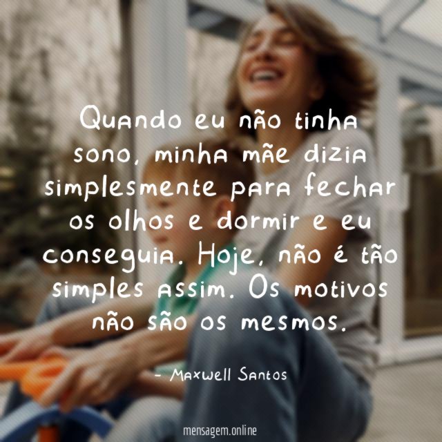 Quando eu não tinha sono