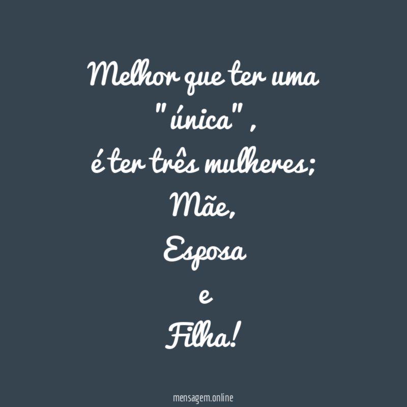 Melhor que ter uma "única"