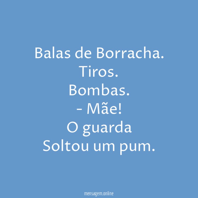 Balas de Borracha.