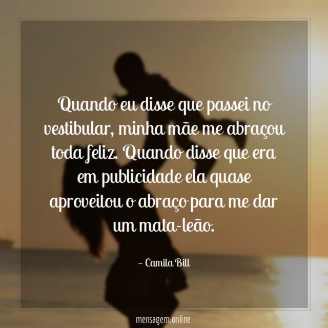 Quando eu disse que passei no vestibular