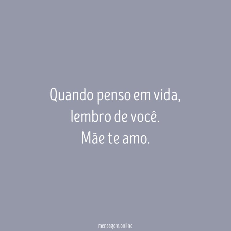 Quando penso em vida