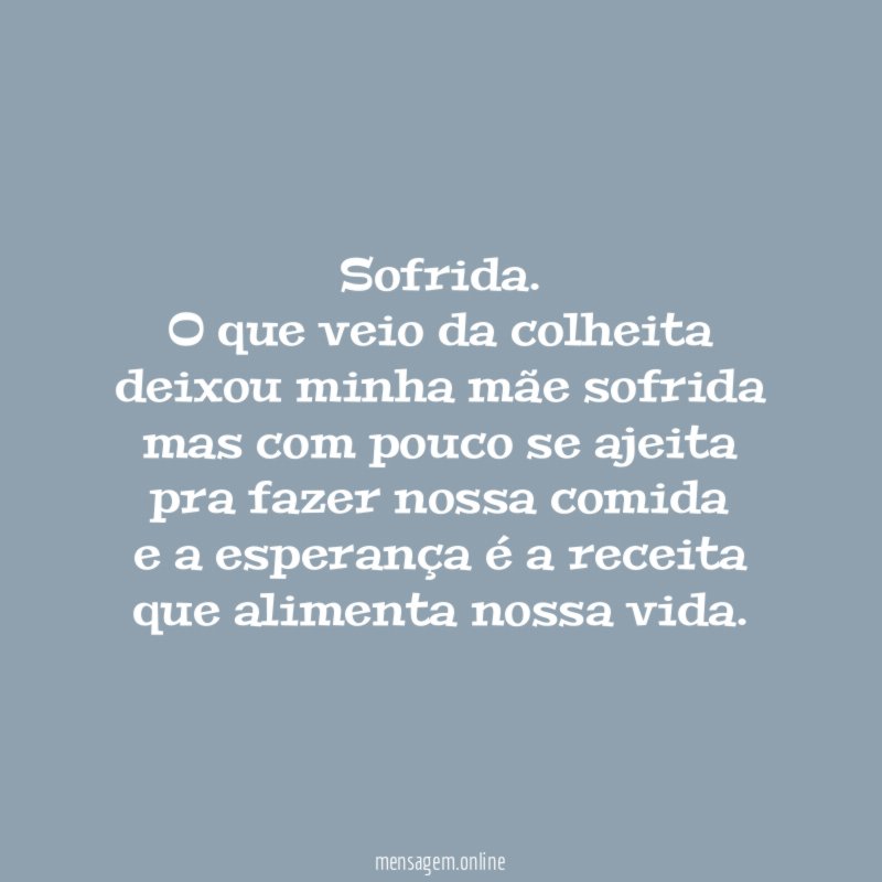 Sofrida.