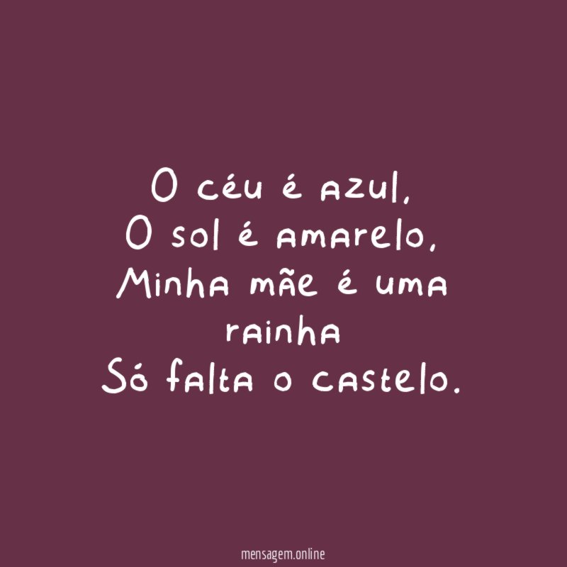 O céu é azul