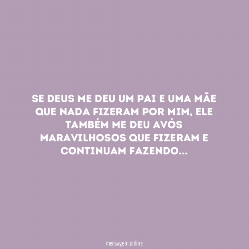 Se Deus me deu um pai e uma
