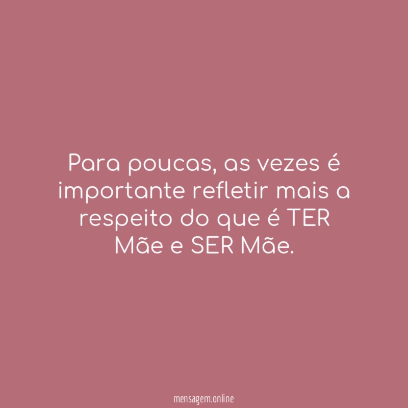 Para poucas
