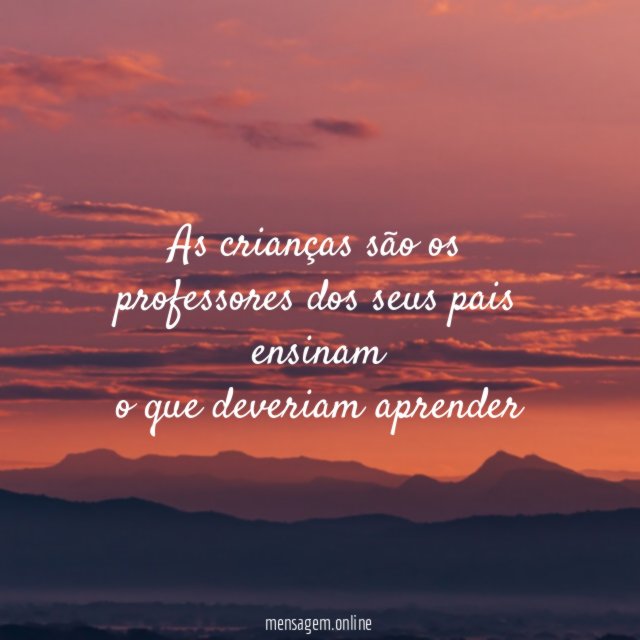 As crianças são os professores dos seus pais