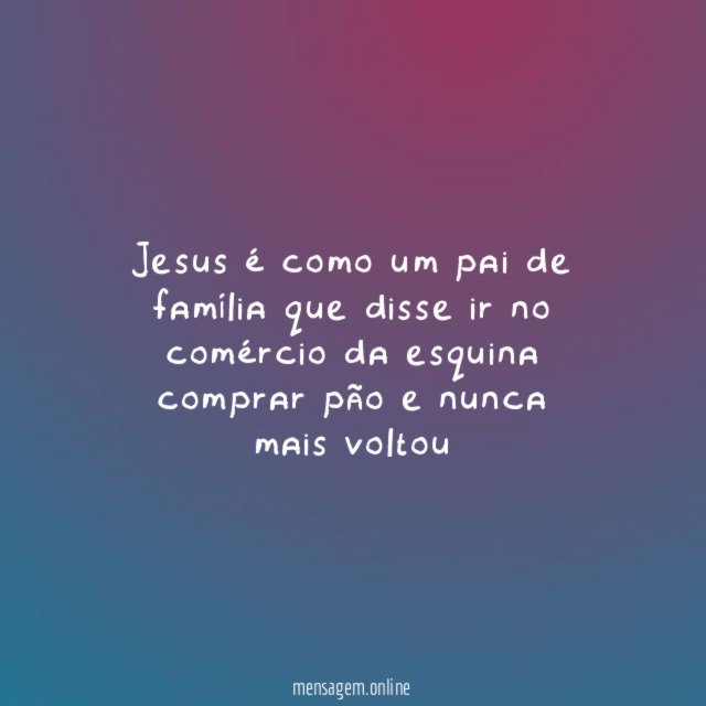 Jesus é como um pai de família que