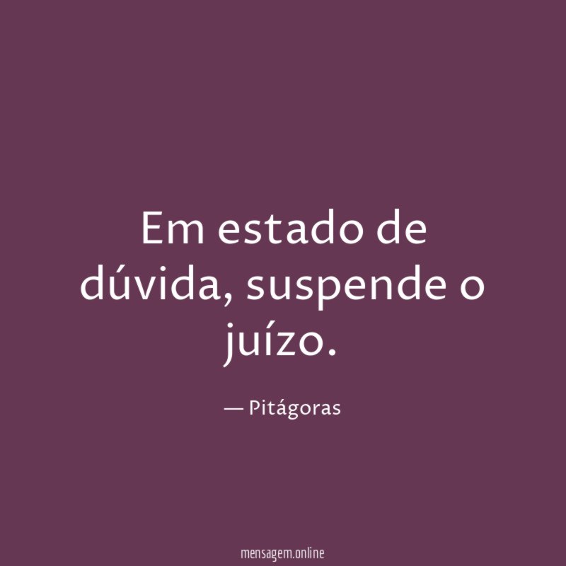 Em estado de dúvida