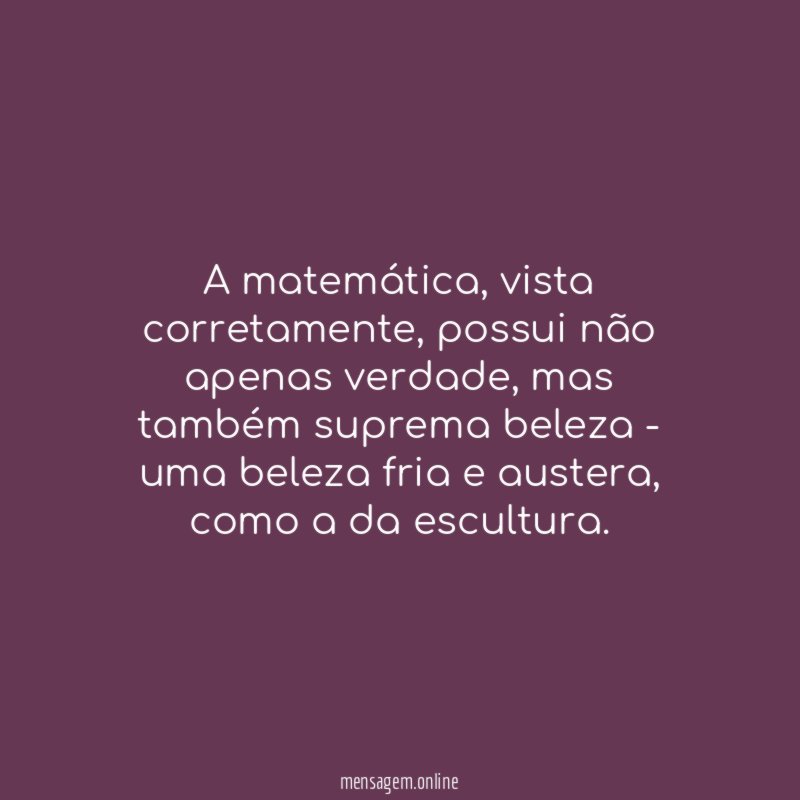 A matemática