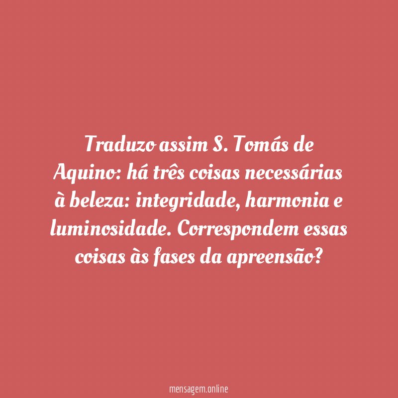 Traduzo assim S