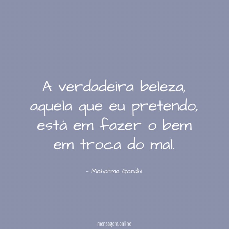 A verdadeira beleza